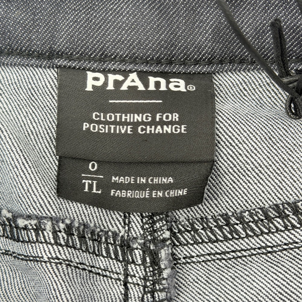 Prana Kayla High Rise Jean Womens 0 Tall 34 Inseam Denim Solid Charcoal Grey NWT - Picture 3 of 6